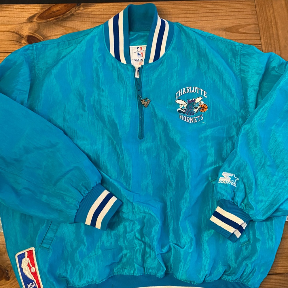 Starter Authentics - Charlotte Hornets Jacket 1/4 Zip